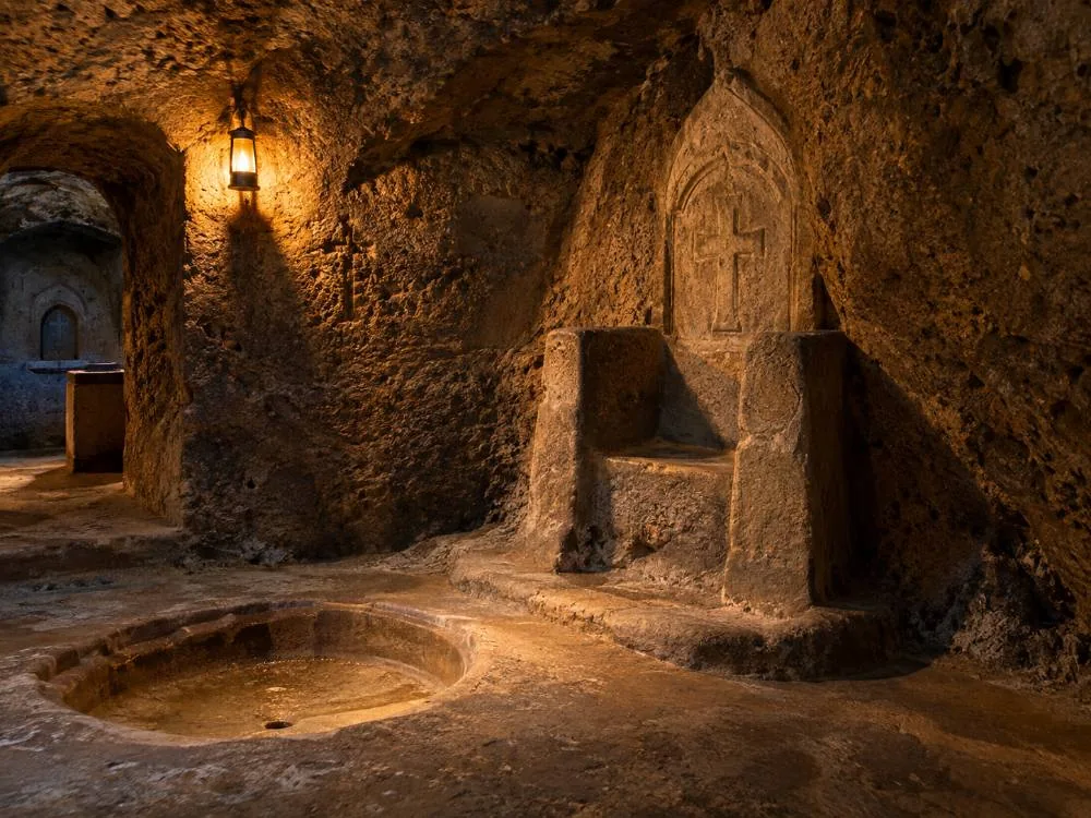 Scalinata aperta ad ali di falco in un palazzo del Rione Sanità